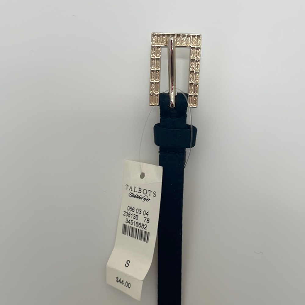 Talbots belt/ slim black